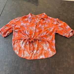 Free People Crop Top Shirt- Never Worn Size XS